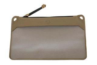 The Magpul small DAKA FDE window pouch features YKK zippers and is made from a polymer fabric